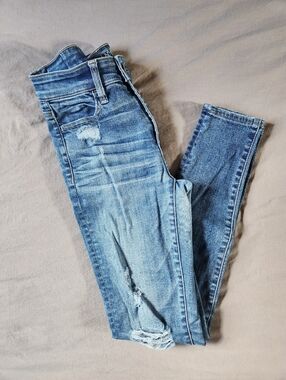 American Eagle High Rise Distressed Jeggings - Size 2